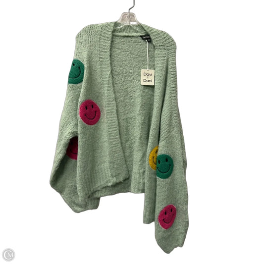 Sweater Cardigan By Davi & Dani In Green, Size: 1x