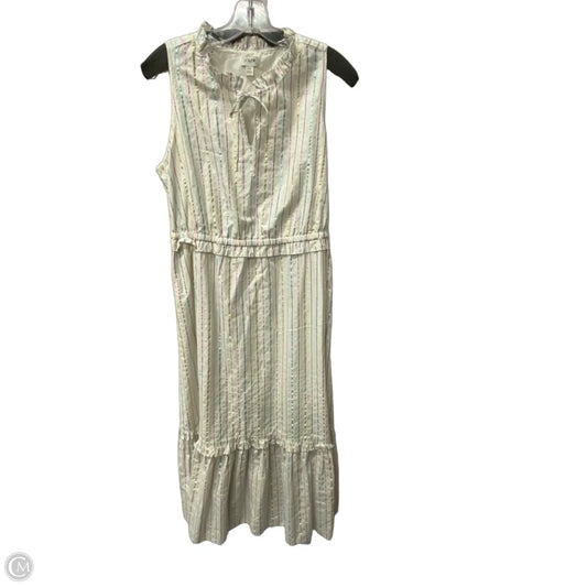 Dress Casual Maxi By J. Crew In Cream, Size: M