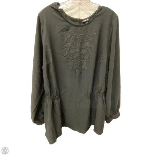 Top Long Sleeve By Torrid In Black, Size: 2x