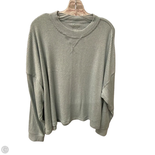Top Long Sleeve By American Eagle In Blue, Size: 1x