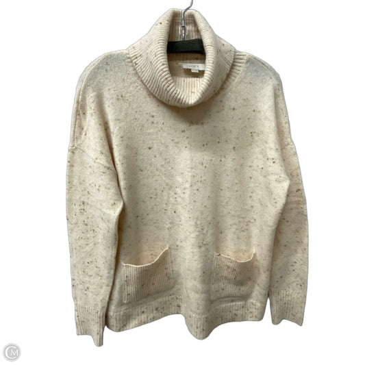 Sweater By Loft In Cream, Size: Xs