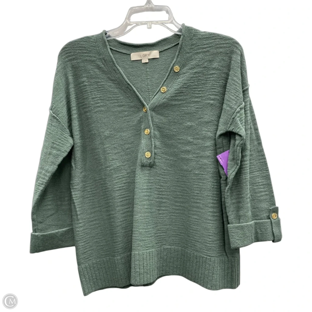 Sweater By Loft In Green, Size: S