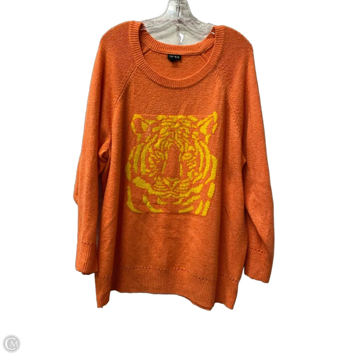 Sweater By Torrid In Orange, Size: 3x