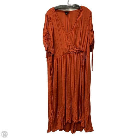 Dress Casual Maxi By Torrid In Orange, Size: 3x