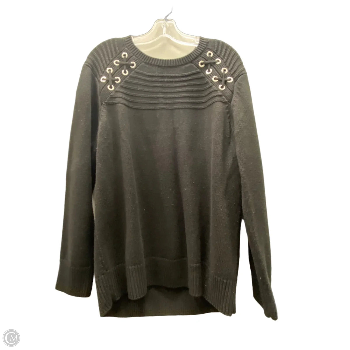 Sweater By Calvin Klein In Black, Size: L