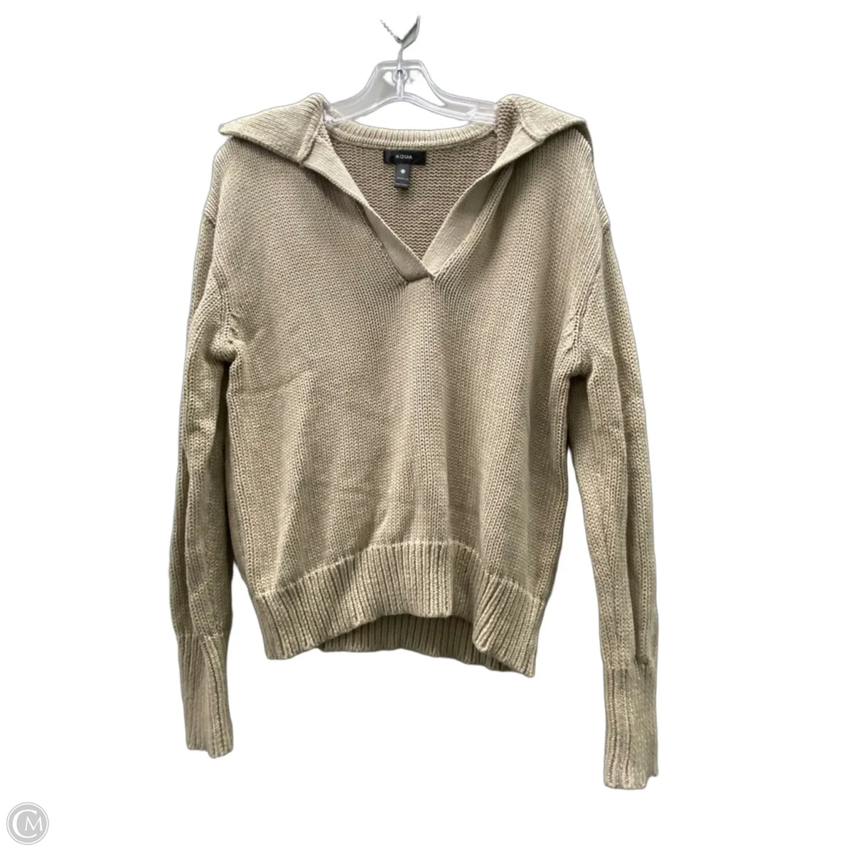 Sweater By Aqua In Tan, Size: S