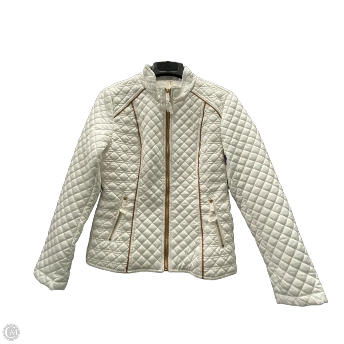 Jacket Puffer & Quilted  In White, Size: S