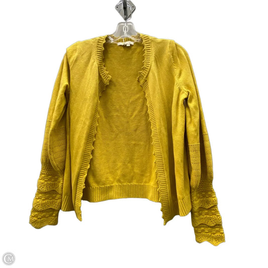 Sweater Cardigan By Boden In Yellow, Size: S