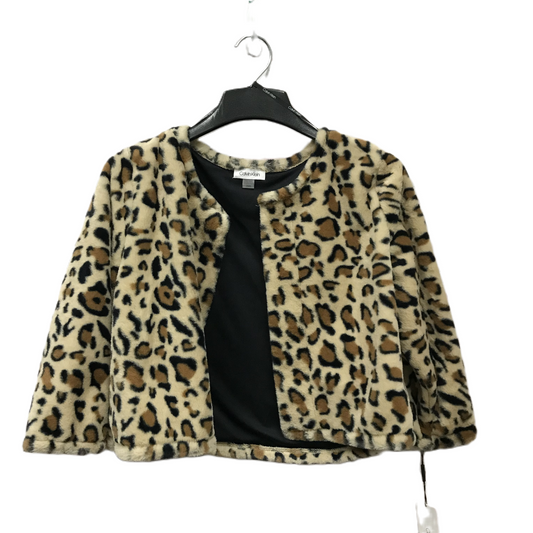 Animal Print Jacket Other By Calvin Klein, Size: L