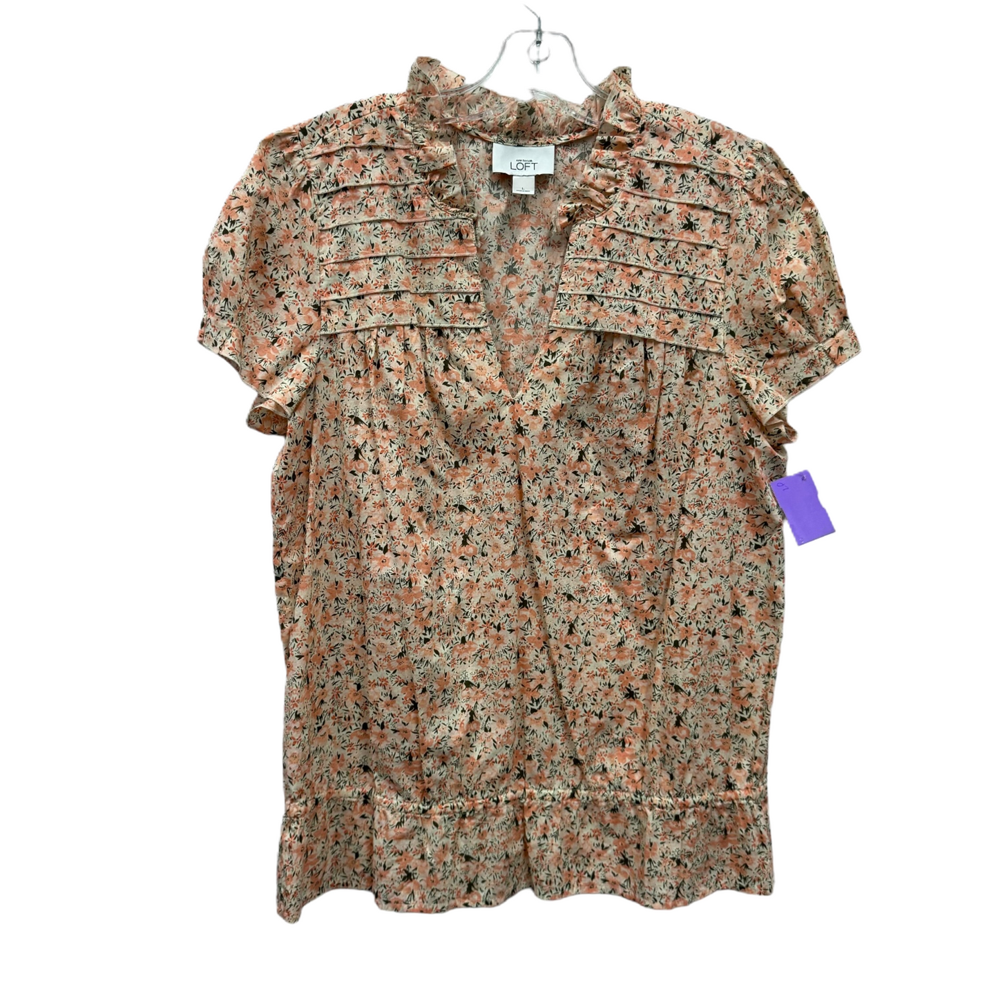 Top Short Sleeve By Loft  Size: L