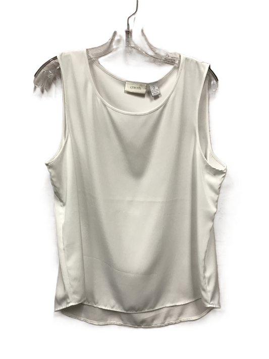 White Top Sleeveless By Chicos, Size: L
