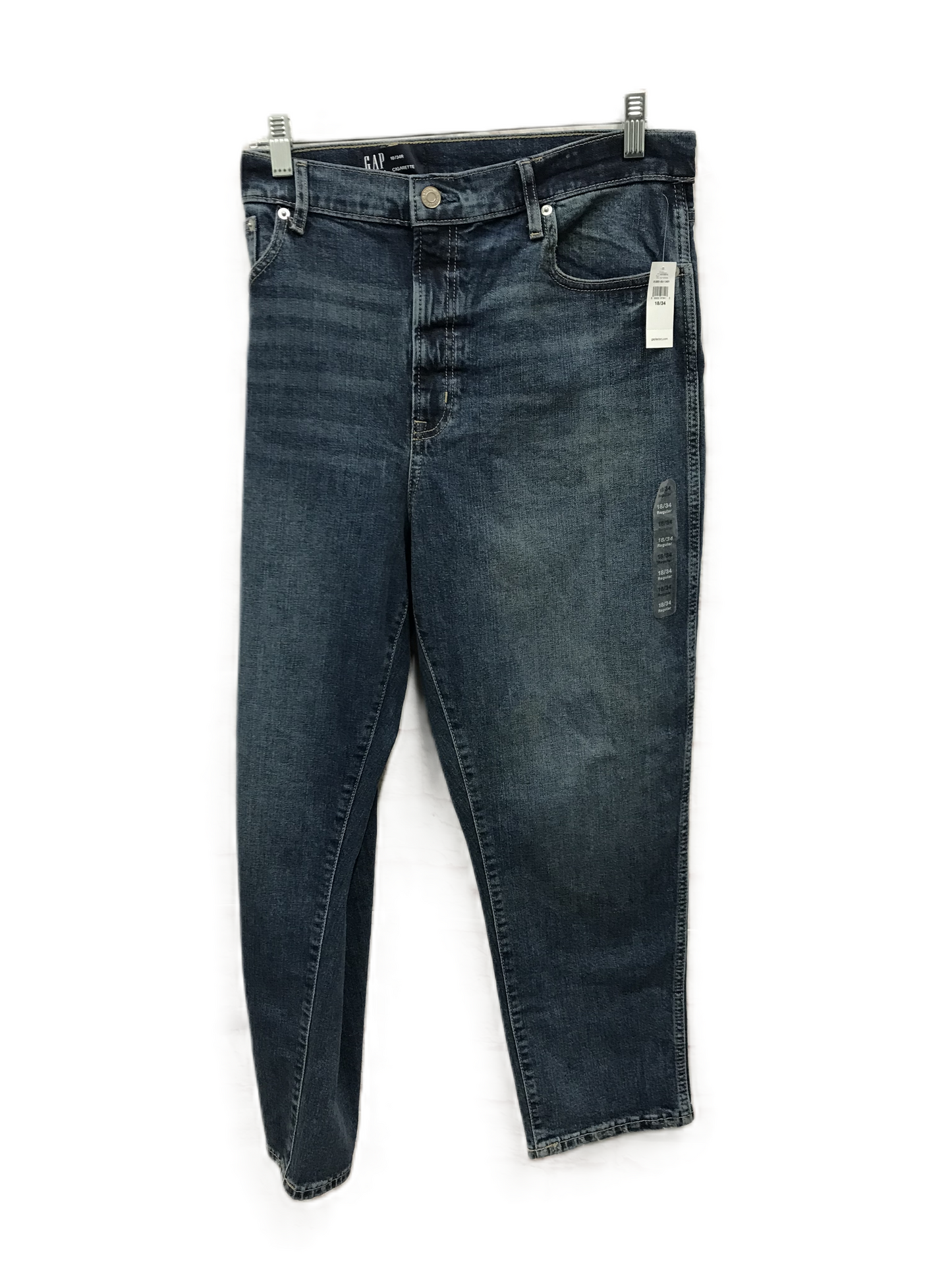Blue Jeans Straight By Gap, Size: 18