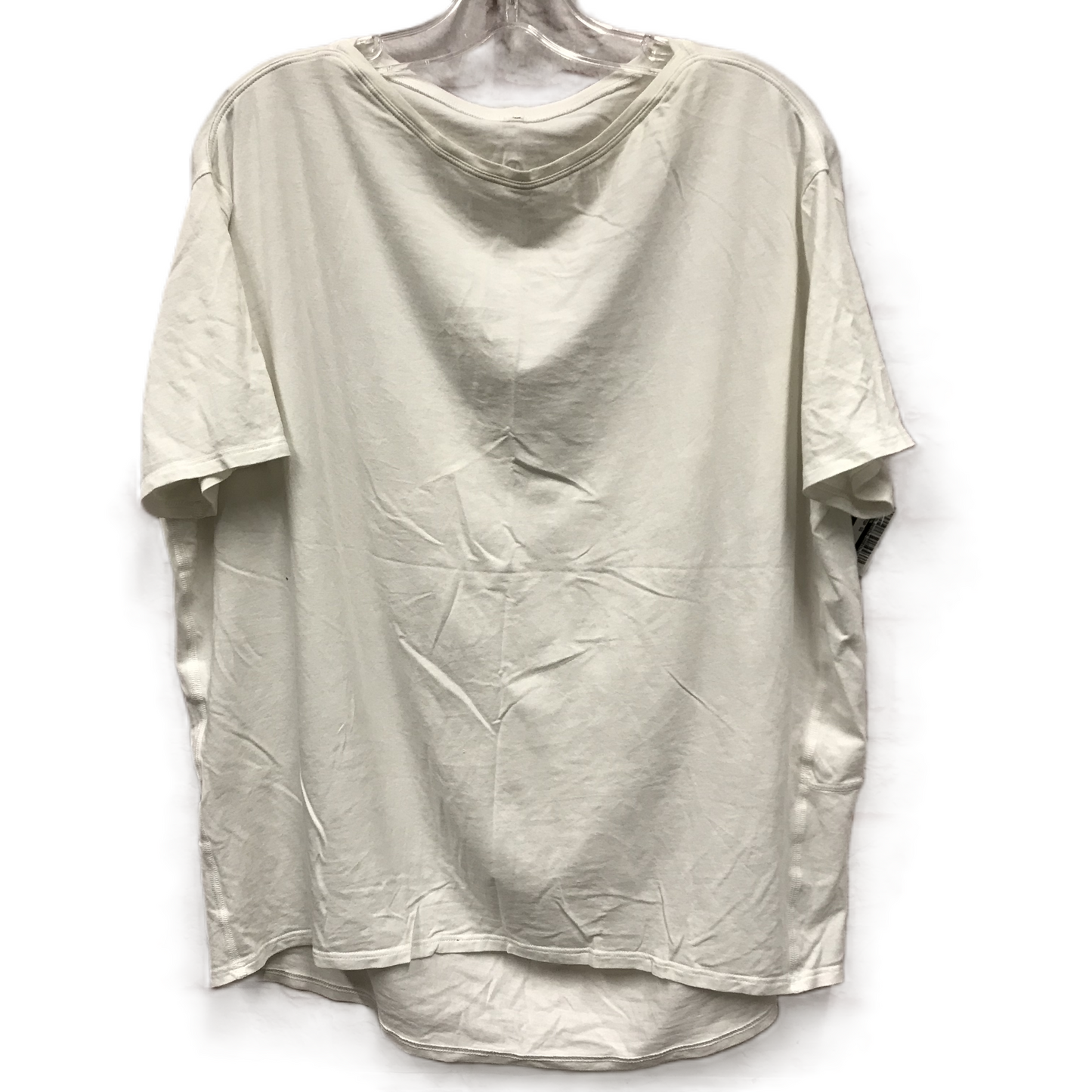White Athletic Top Short Sleeve By Lululemon, Size: S