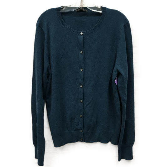 Blue Sweater Cardigan Cashmere By Ann Taylor, Size: Xxl