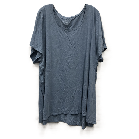 Blue Top Short Sleeve Basic By Pure Jill, Size: 4x