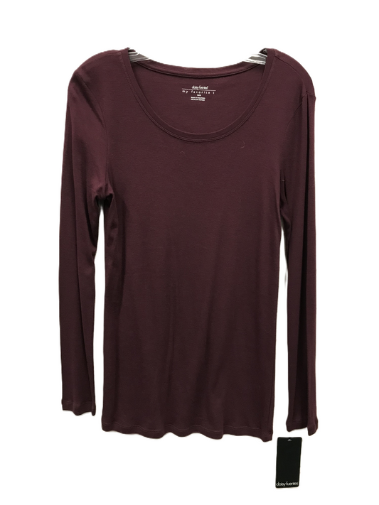 Purple Top Long Sleeve By Daisy Fuentes, Size: M