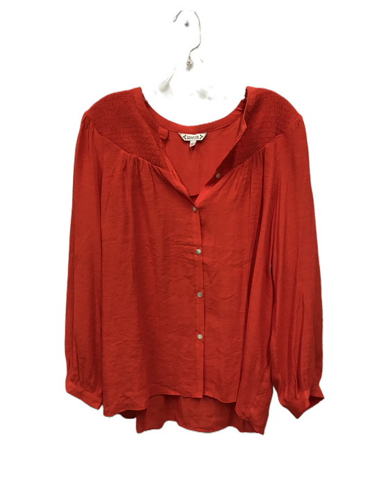 Red Top Long Sleeve By Nanette By Nanette Lepore, Size: L