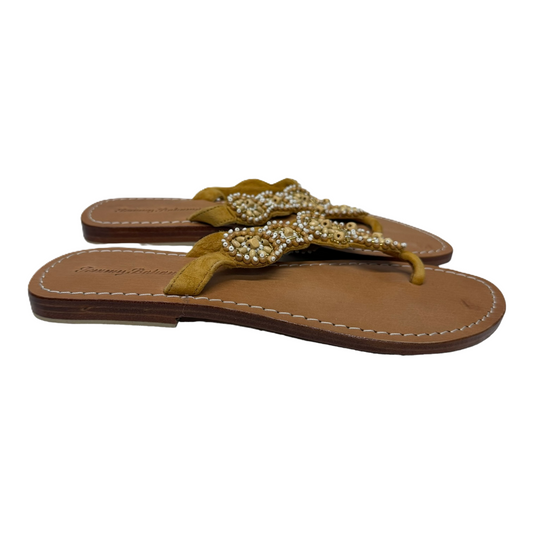 Brown Sandals Flip Flops By Tommy Bahama, Size: 9