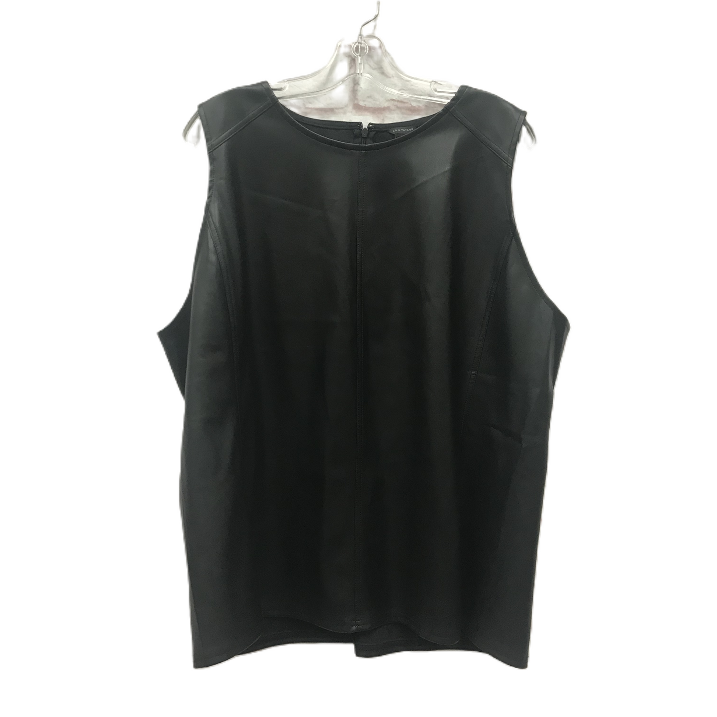 Black Top Sleeveless By Ann Taylor, Size: Xxl