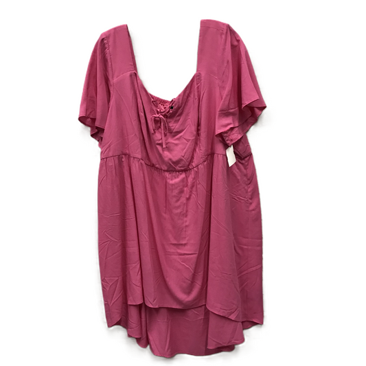 Top Short Sleeve By Torrid In Pink, Size: 3x