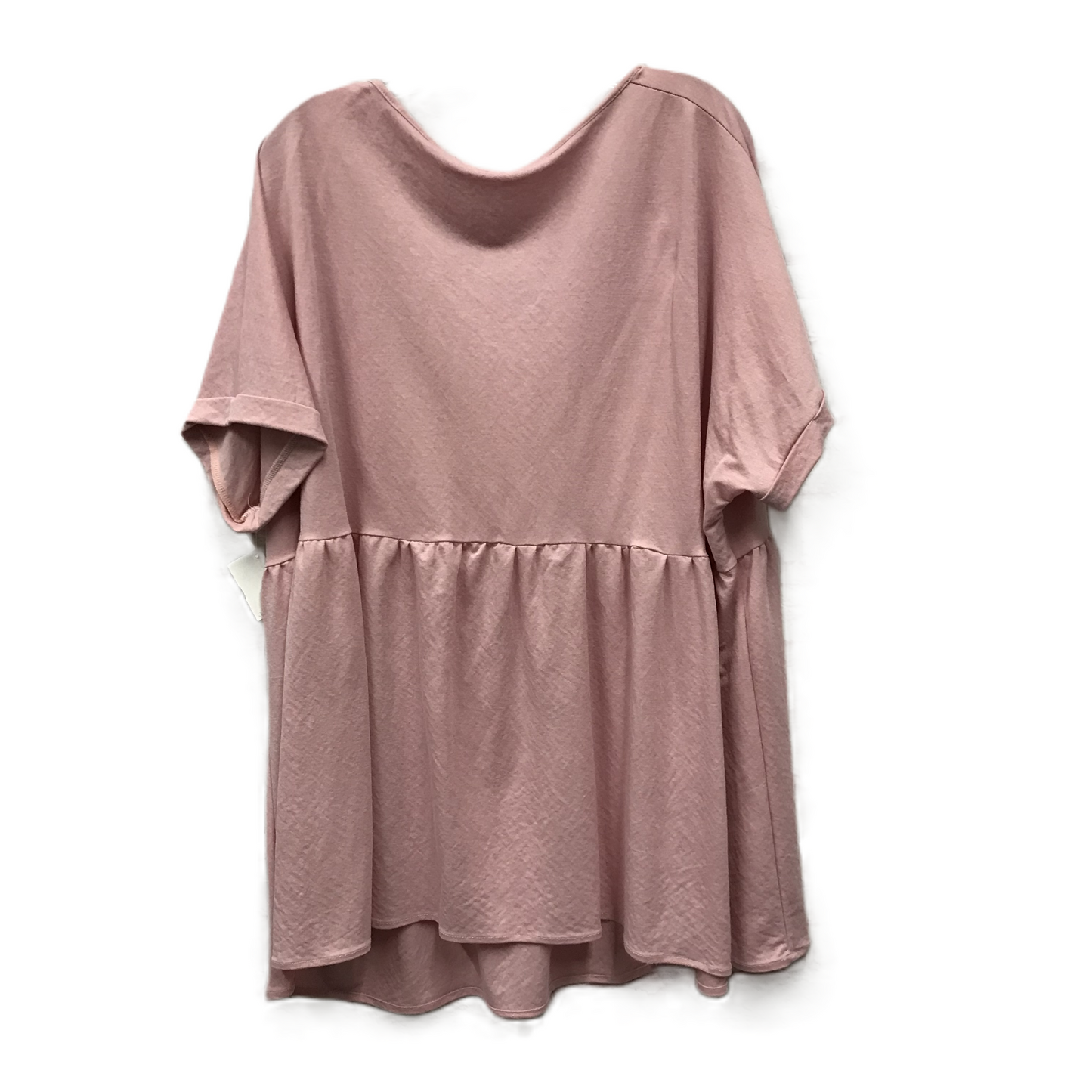 Top Short Sleeve By Chicsoul In Pink, Size: 3x