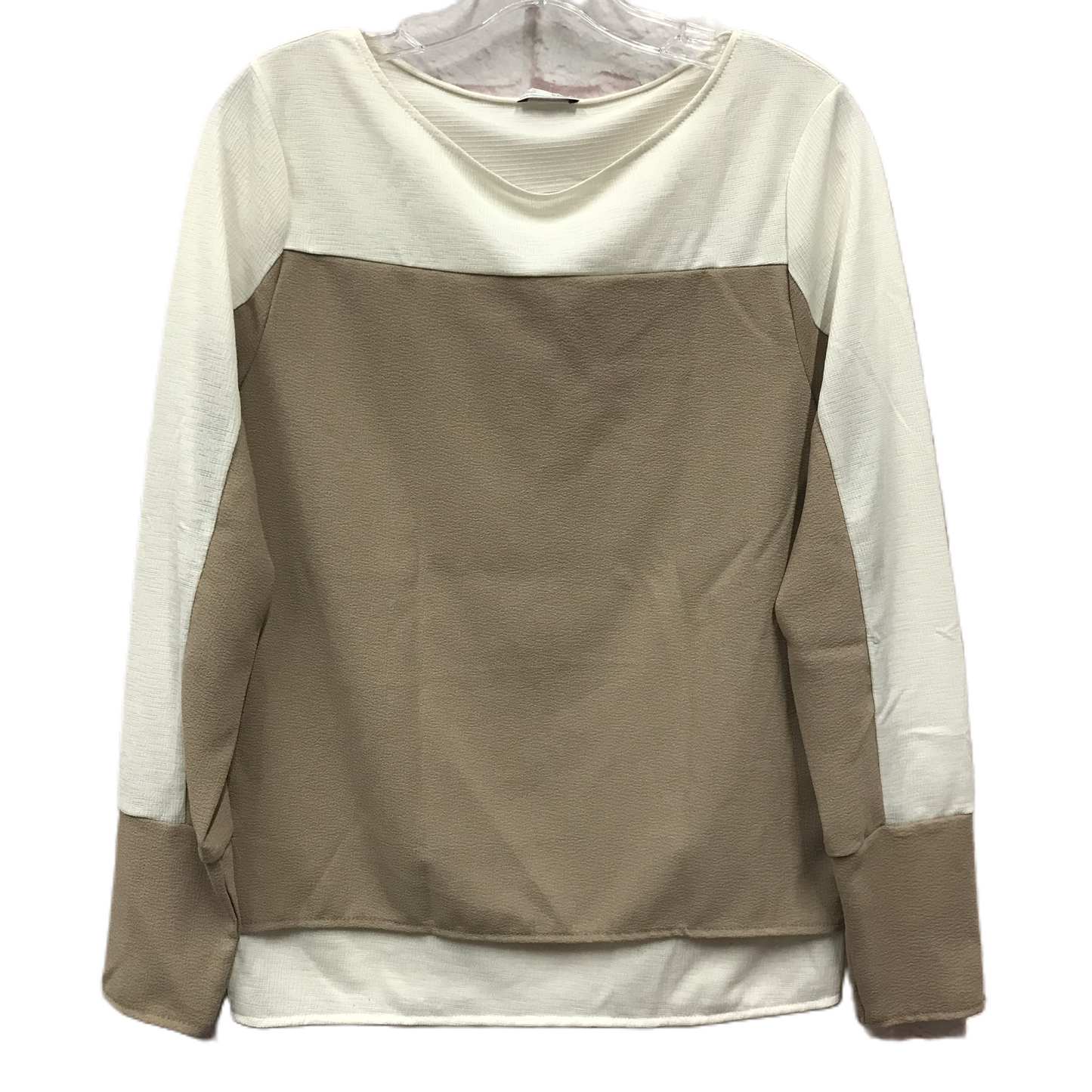 Top Long Sleeve By Zara In Brown, Size: M