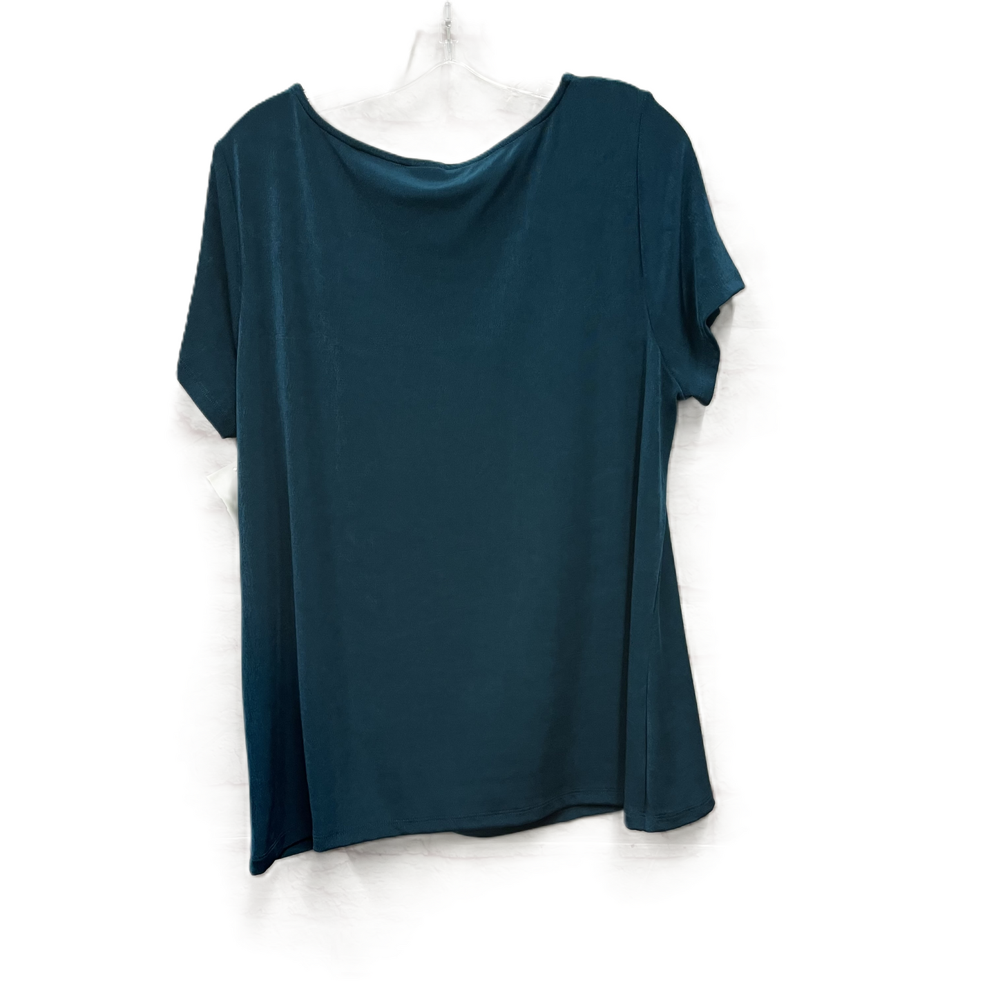 Top Short Sleeve By Chicos In Teal, Size: Xl