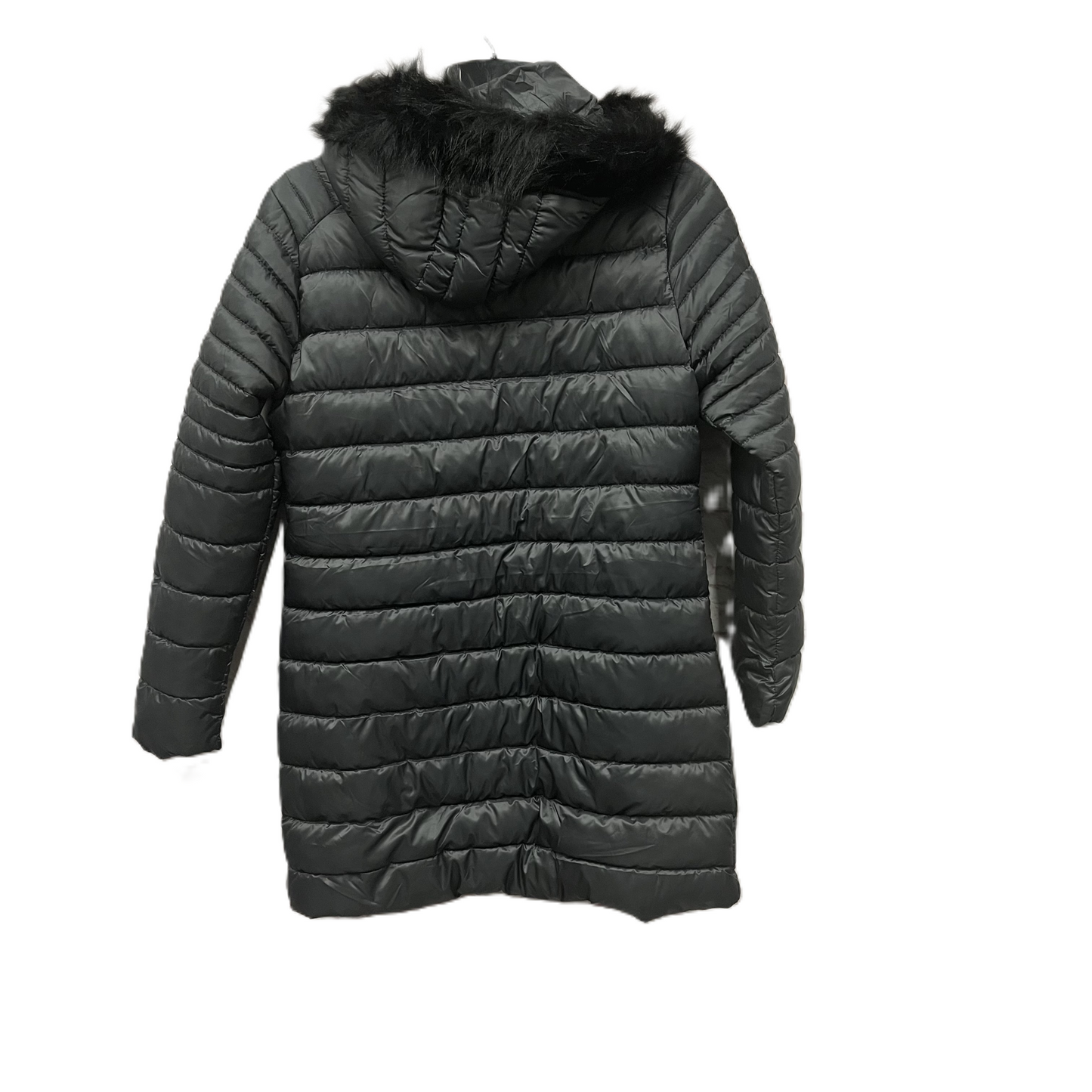 Coat Puffer & Quilted By Excelled In Grey, Size: M