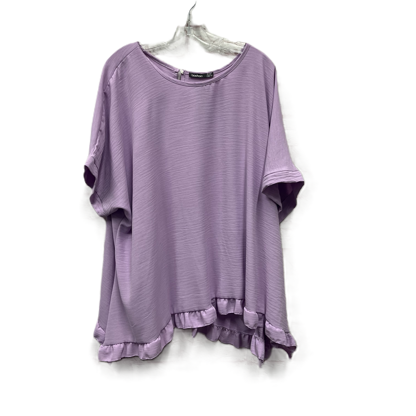 Top Short Sleeve By Boohoo Boutique In Purple, Size: 4x