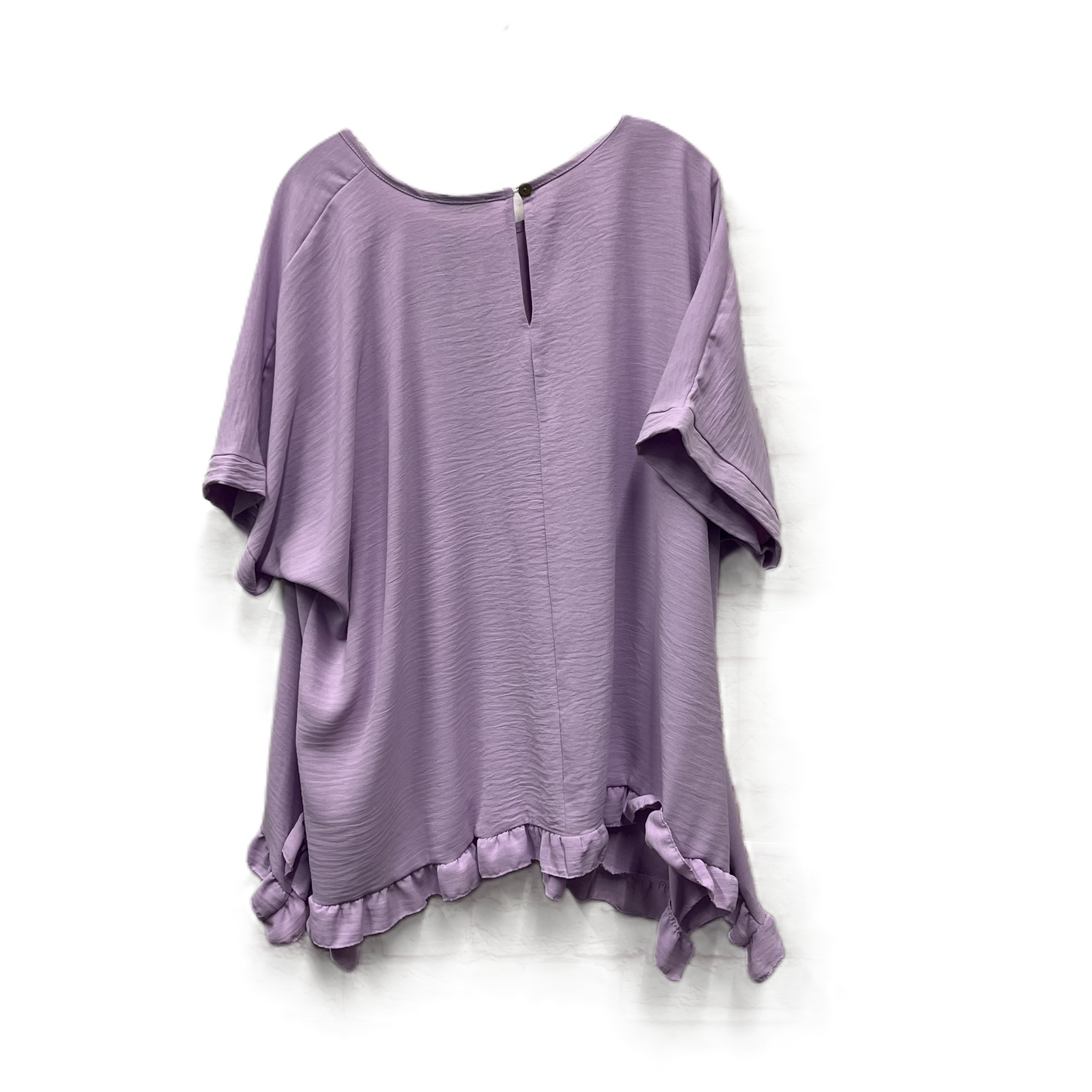 Top Short Sleeve By Boohoo Boutique In Purple, Size: 4x