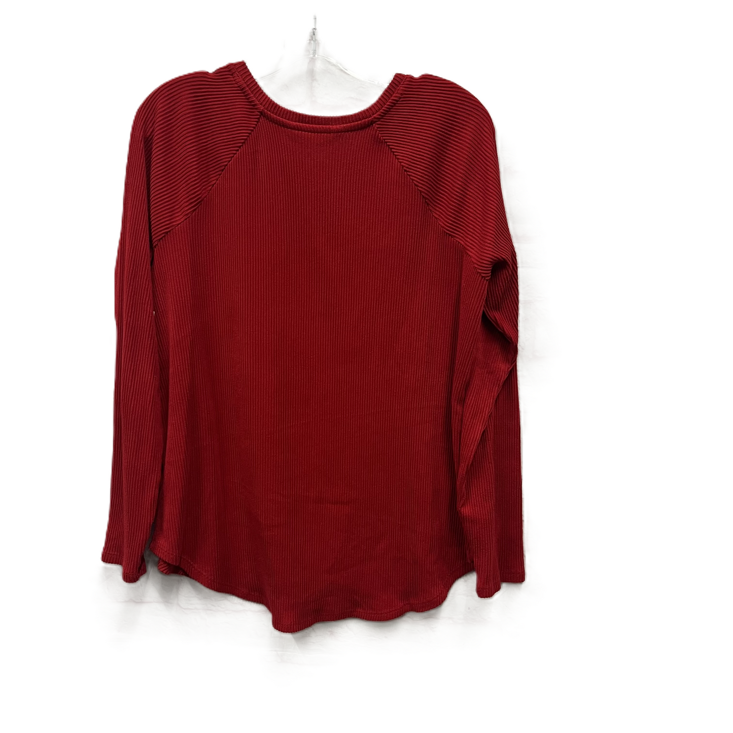 Top Long Sleeve By Sonoma In Red, Size: S