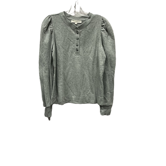 Top Long Sleeve By Loft In Grey, Size: S