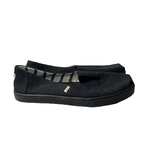 Shoes Flats By Toms In Black, Size: 9