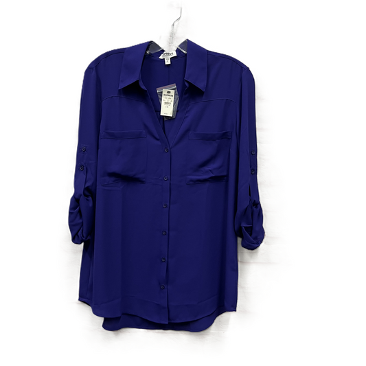 Top Long Sleeve By Express In Purple, Size: L