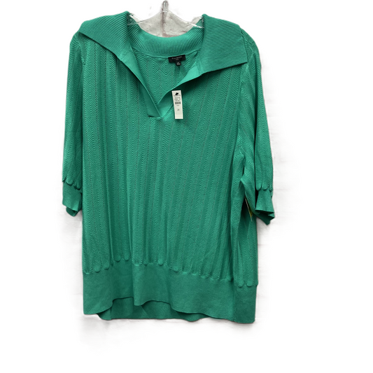 Top Short Sleeve By Talbots In Green, Size: 2x