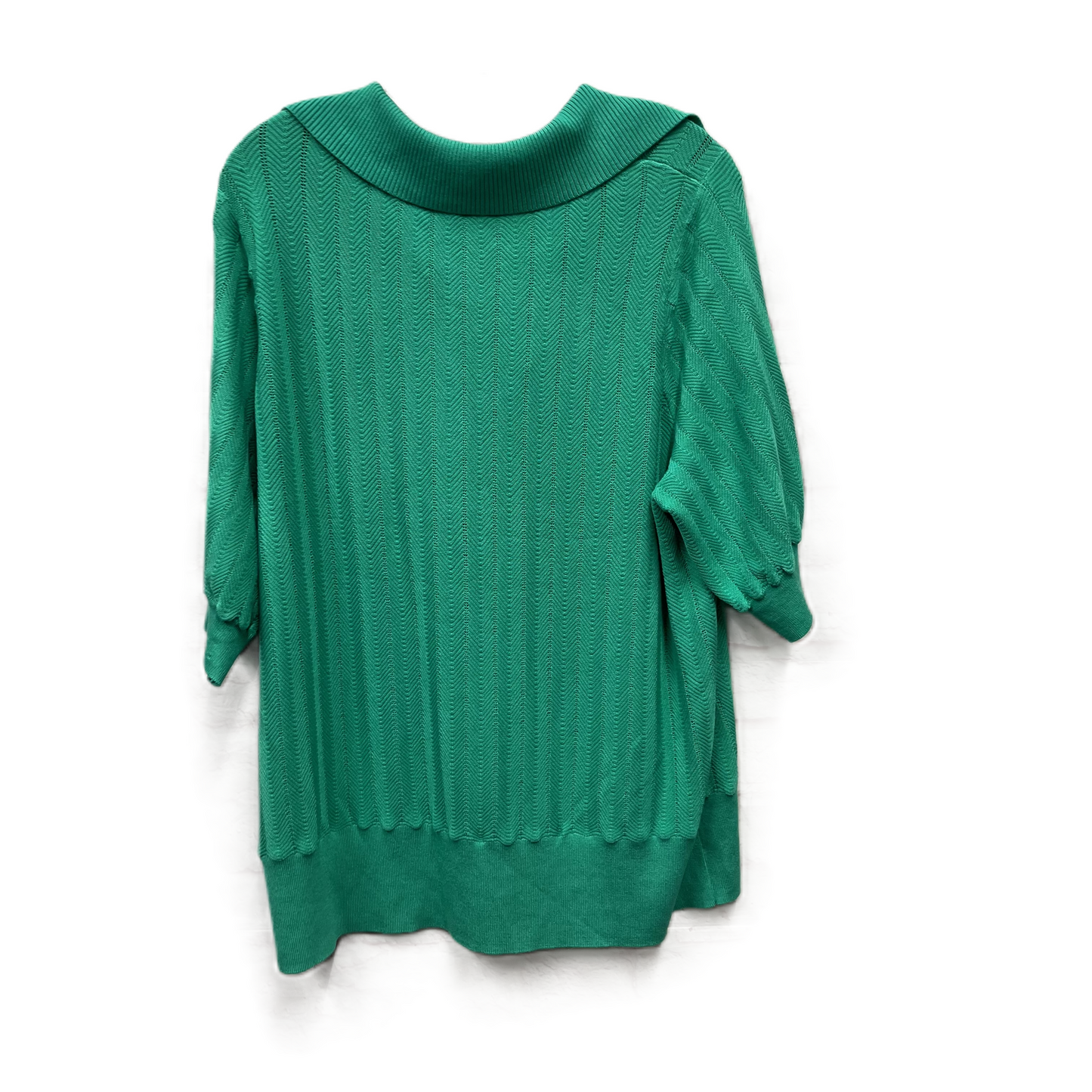 Top Short Sleeve By Talbots In Green, Size: 2x