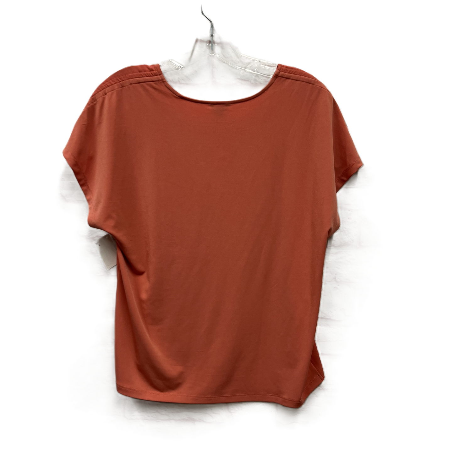 Top Short Sleeve By Ann Taylor In Coral, Size: S