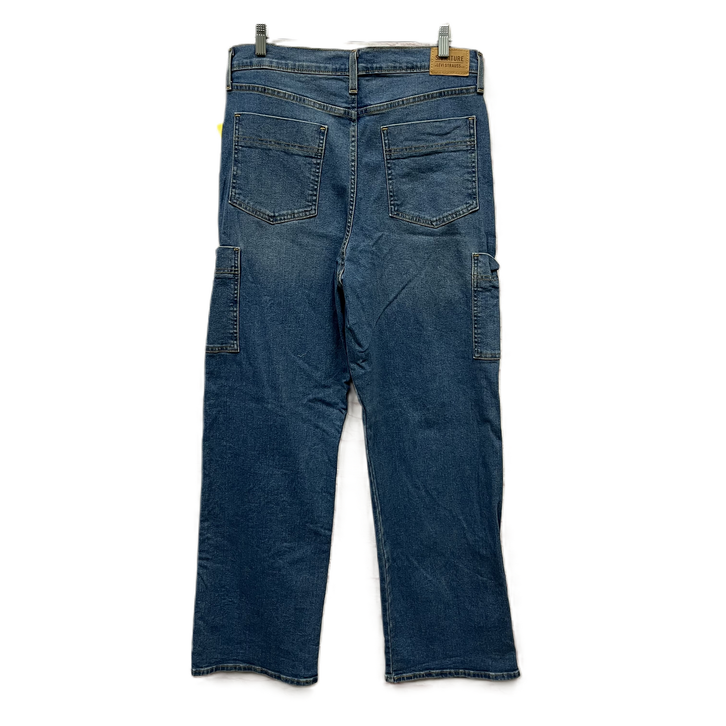 Jeans Straight By Levis In Blue Denim, Size: 12