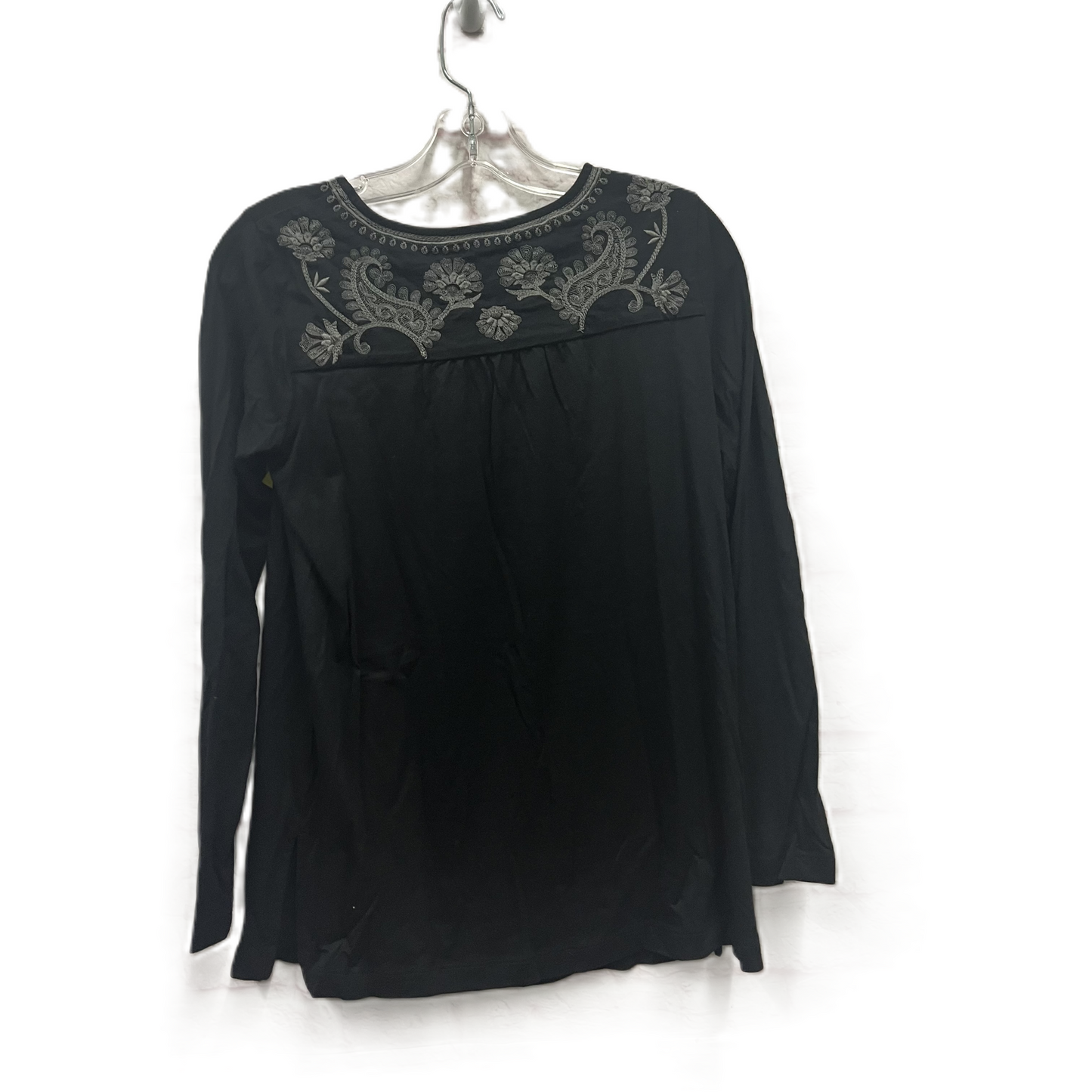 Top Long Sleeve By J. Jill In Black, Size: Xs