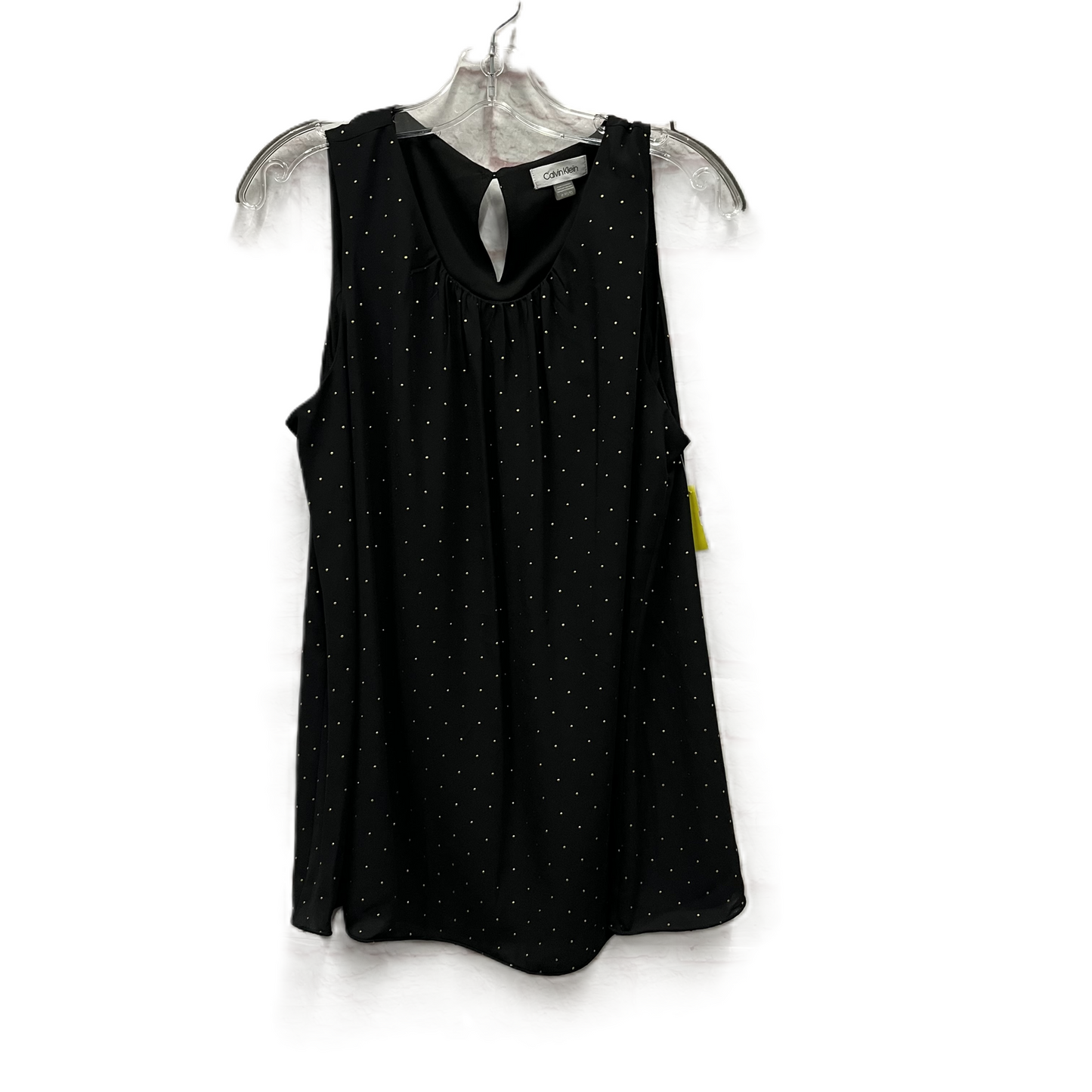 Top Sleeveless By Calvin Klein In Black, Size: Xl