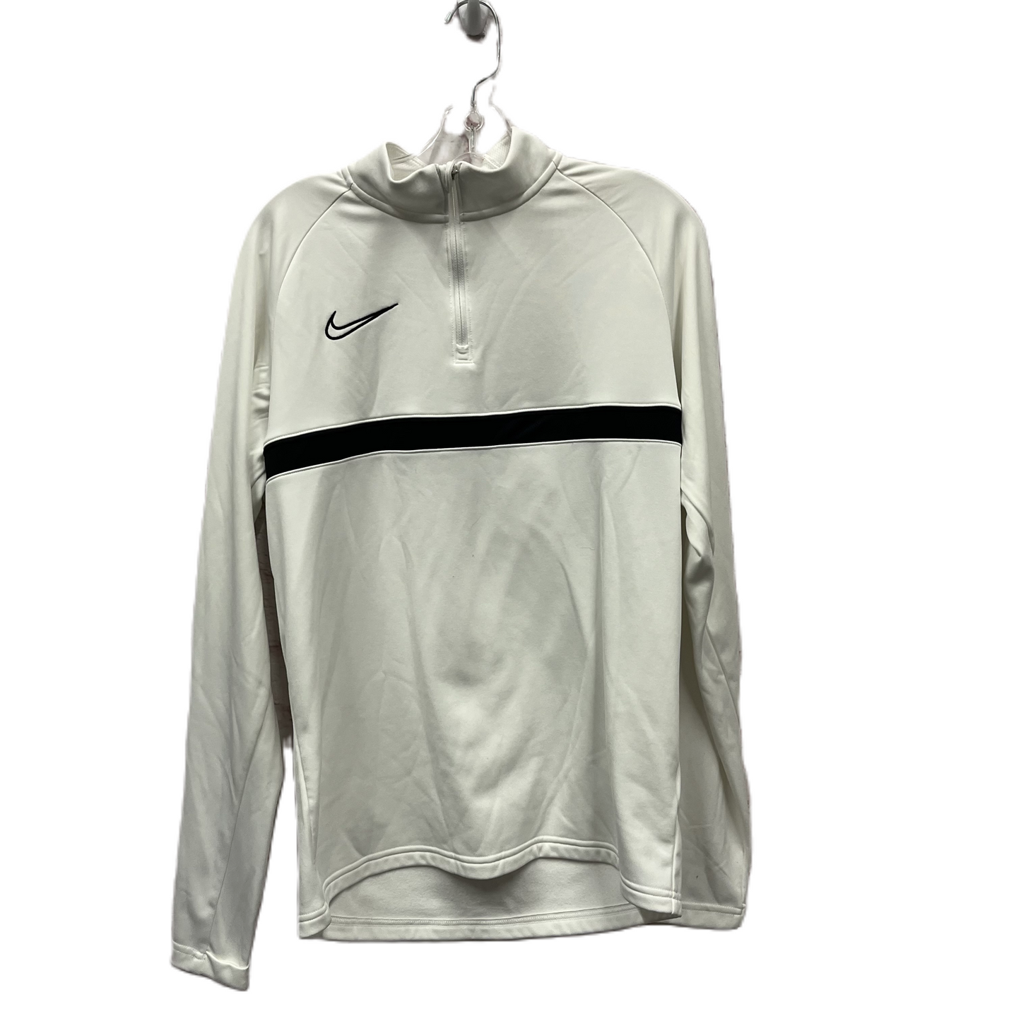 Athletic Jacket By Nike Apparel In White, Size: M