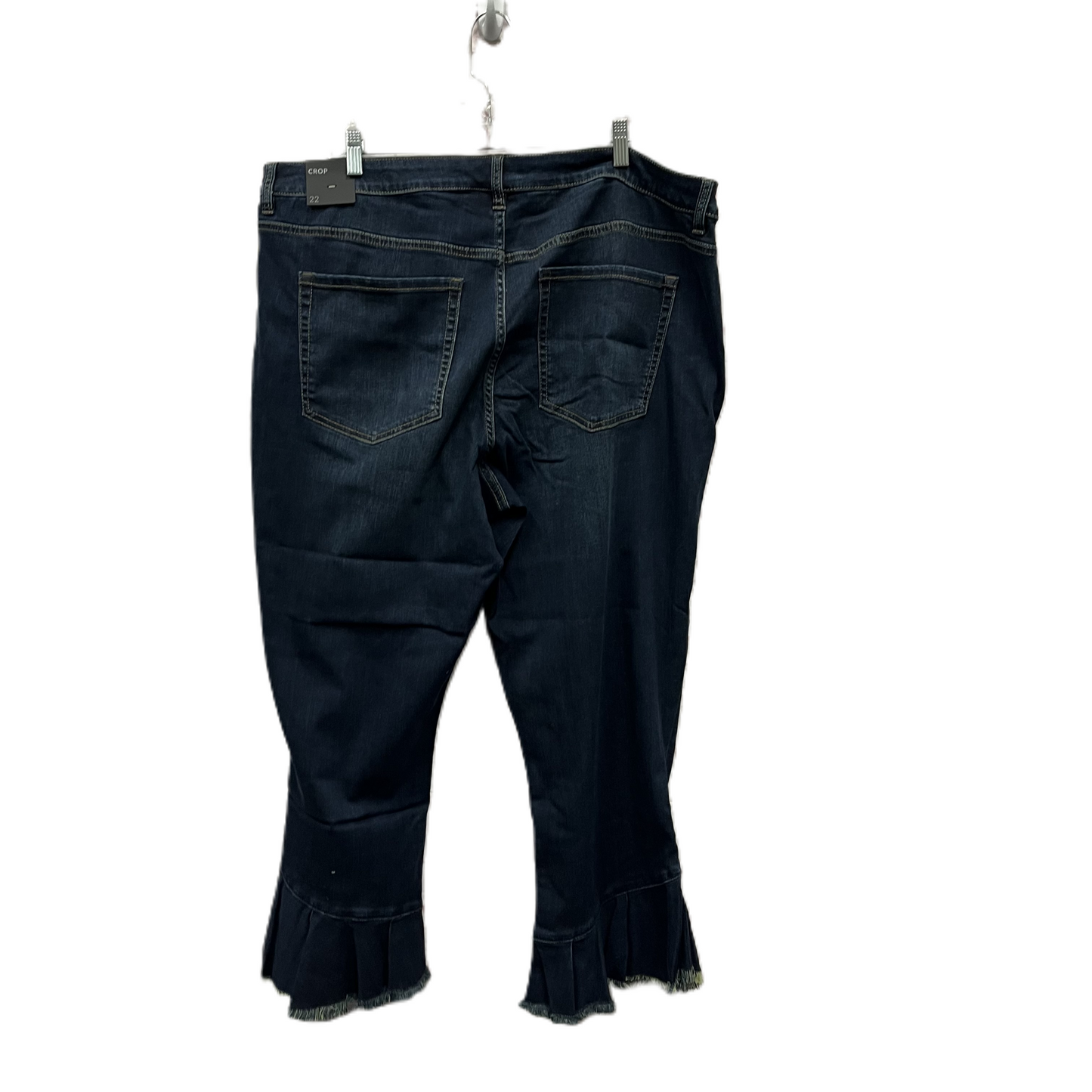 Jeans Cropped By Lane Bryant In Blue Denim, Size: 22