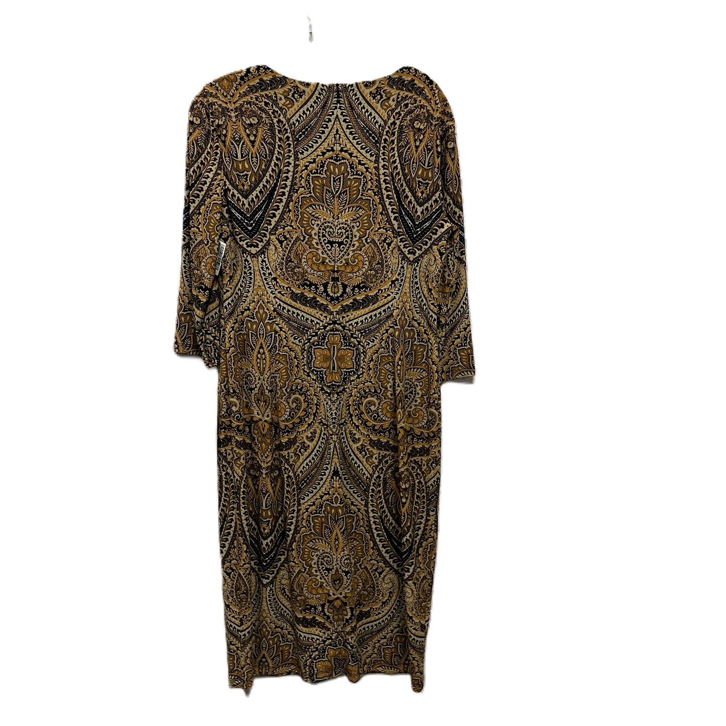 Dress Casual Midi By London Times In Brown, Size: L