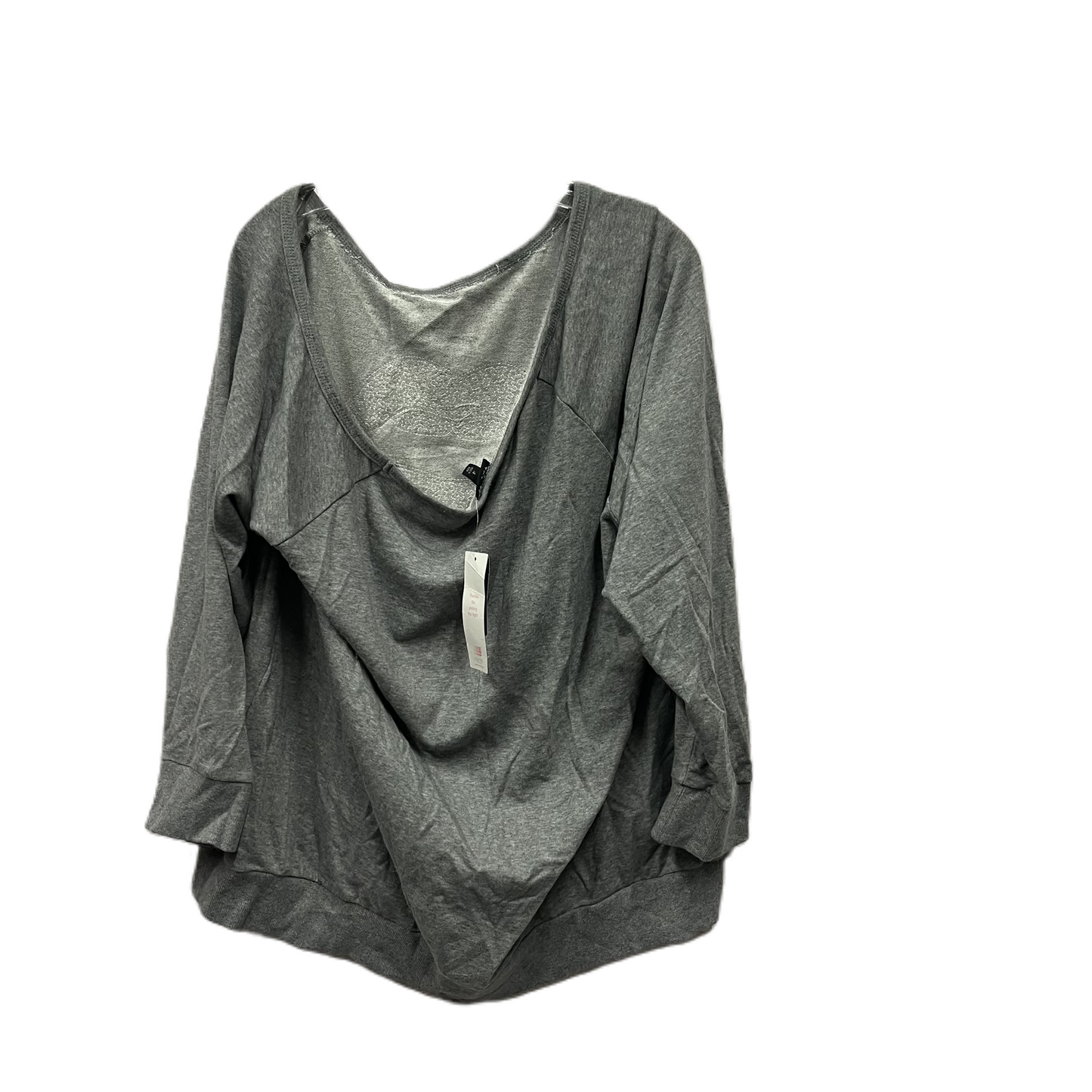 Top Long Sleeve By Torrid In Grey, Size: 4x