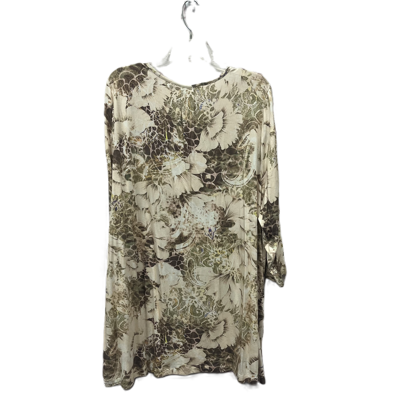 Top Long Sleeve By Soft Surroundings In Tan, Size: 2x