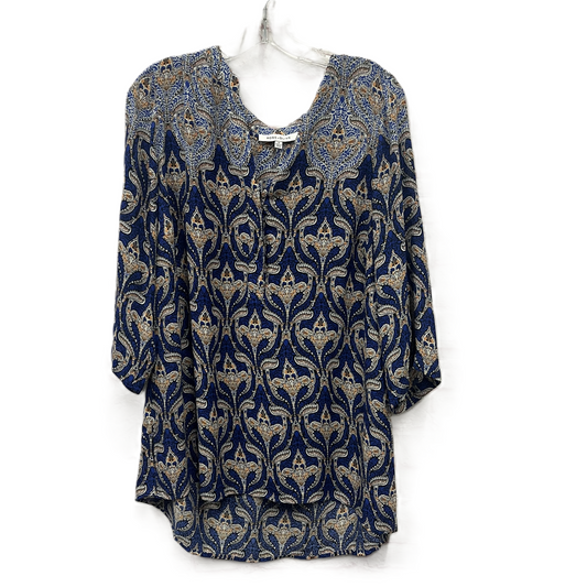 Top Long Sleeve By Rose And Olive In Blue, Size: 1x