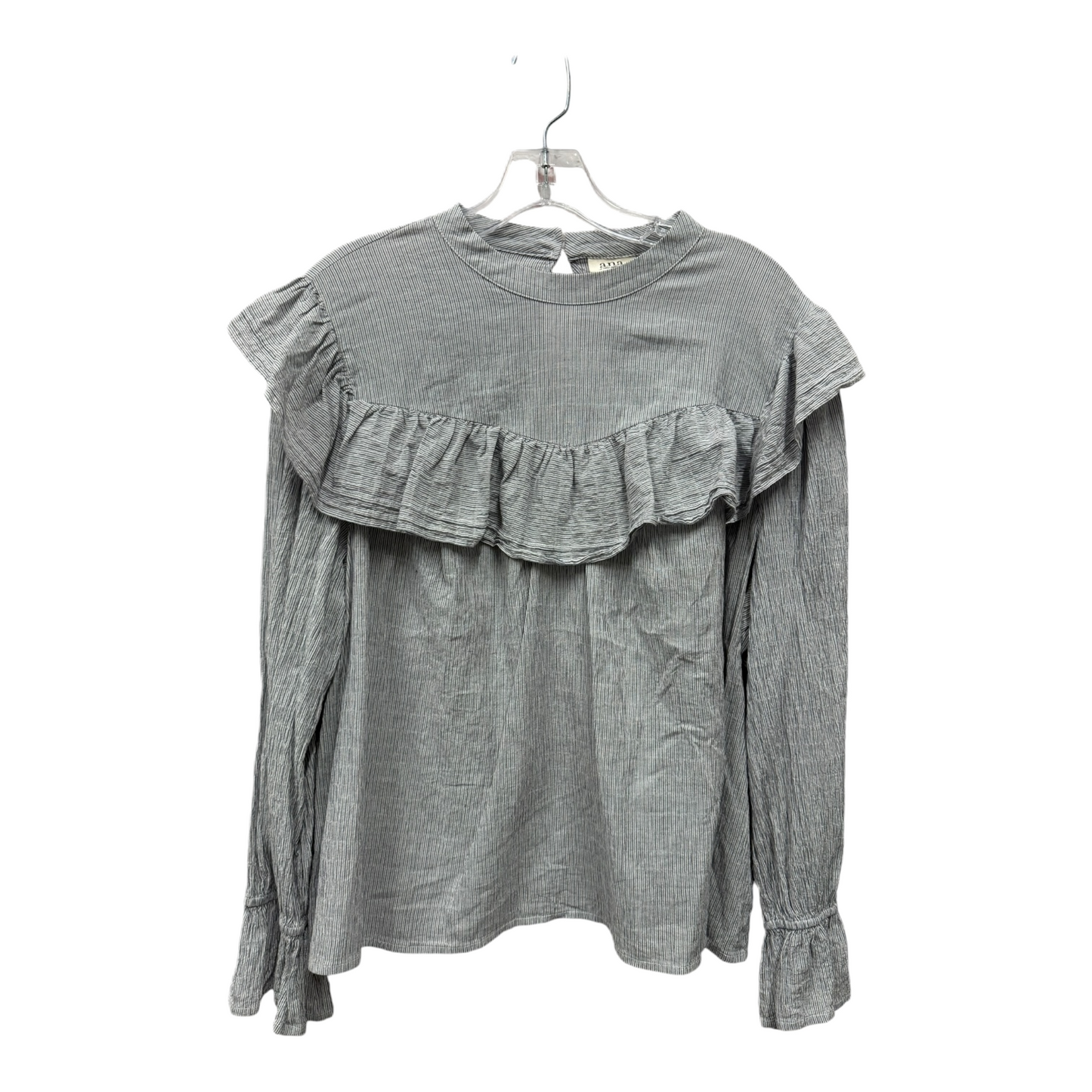 Top Long Sleeve By Ana In Grey, Size: 1x