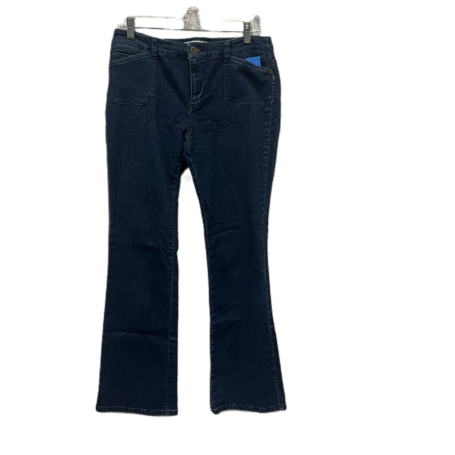 Jeans Flared By Chicos In Blue, Size: 4