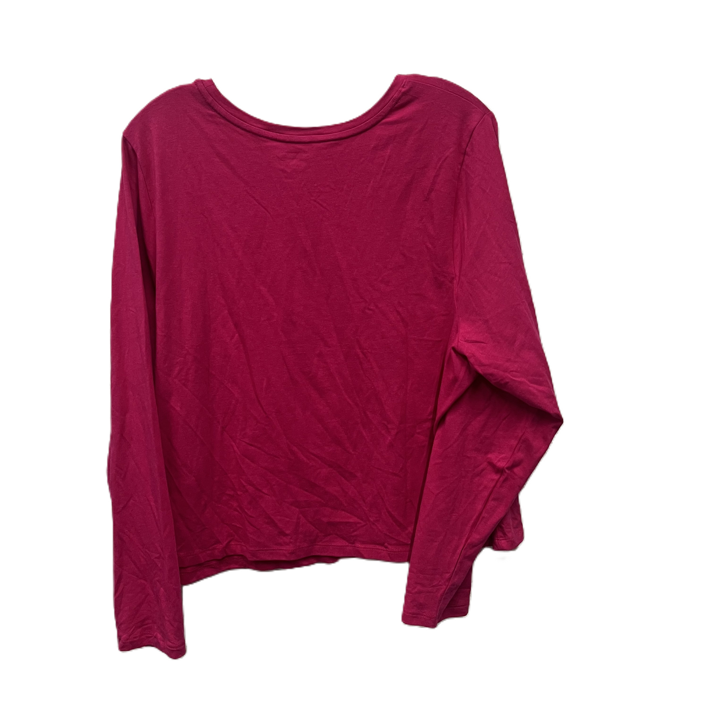 Top Long Sleeve Basic By Old Navy In Pink, Size: 3x