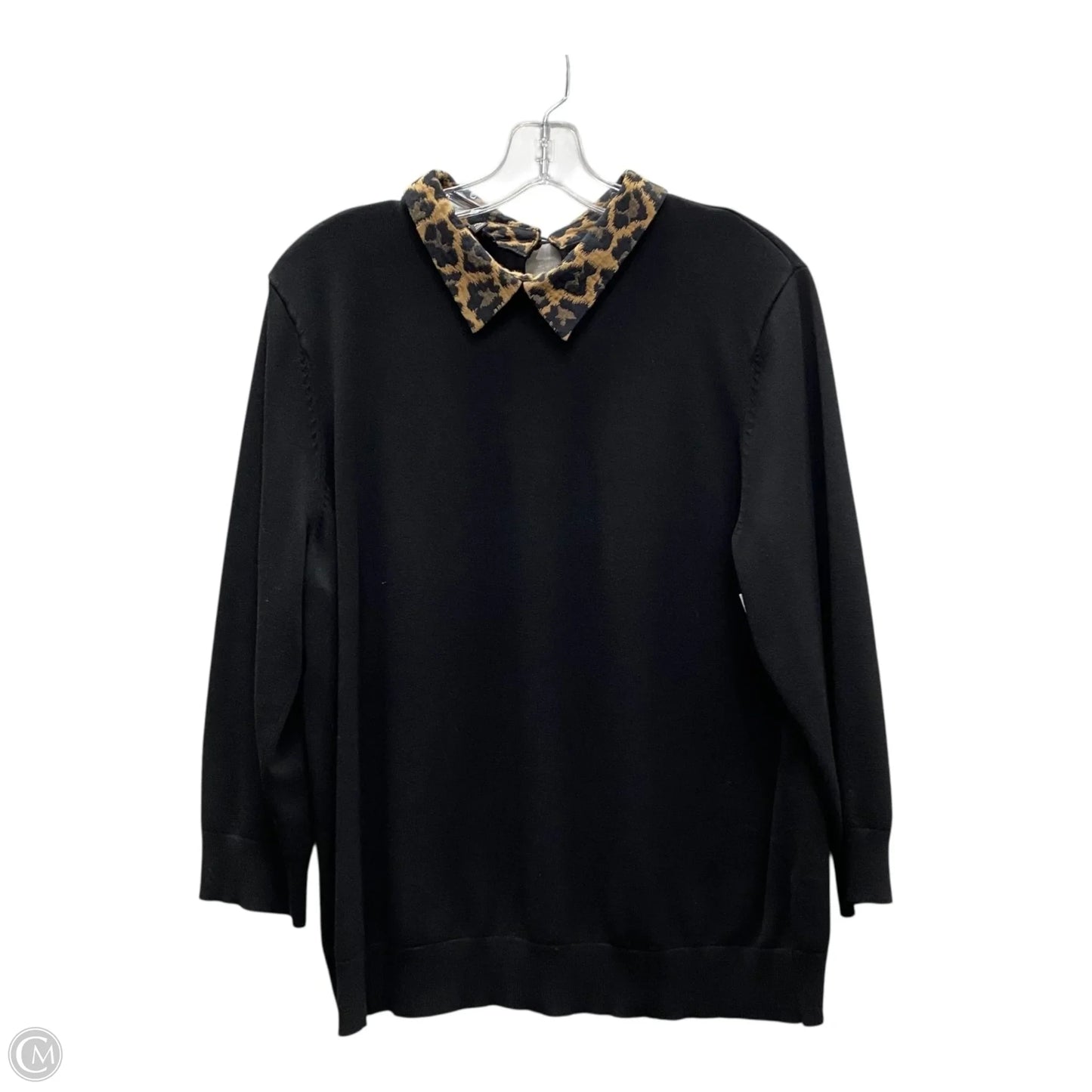 Sweater By Talbots In Blue & Brown, Size: Xlp